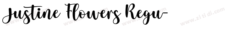 Justine Flowers Regu字体转换